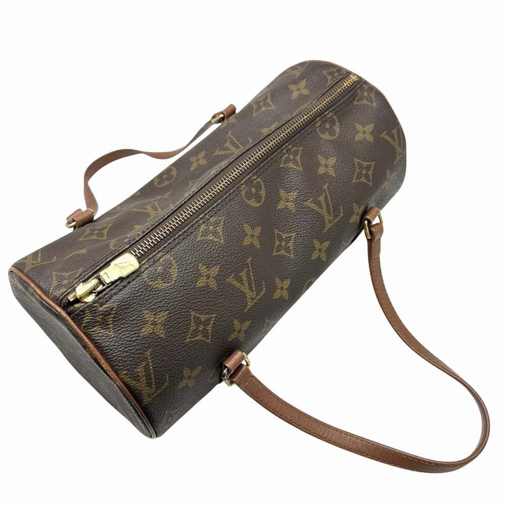 LOUIS VUITTON Brown Monogram Papillon Boston Bag - Picture 6 of 9